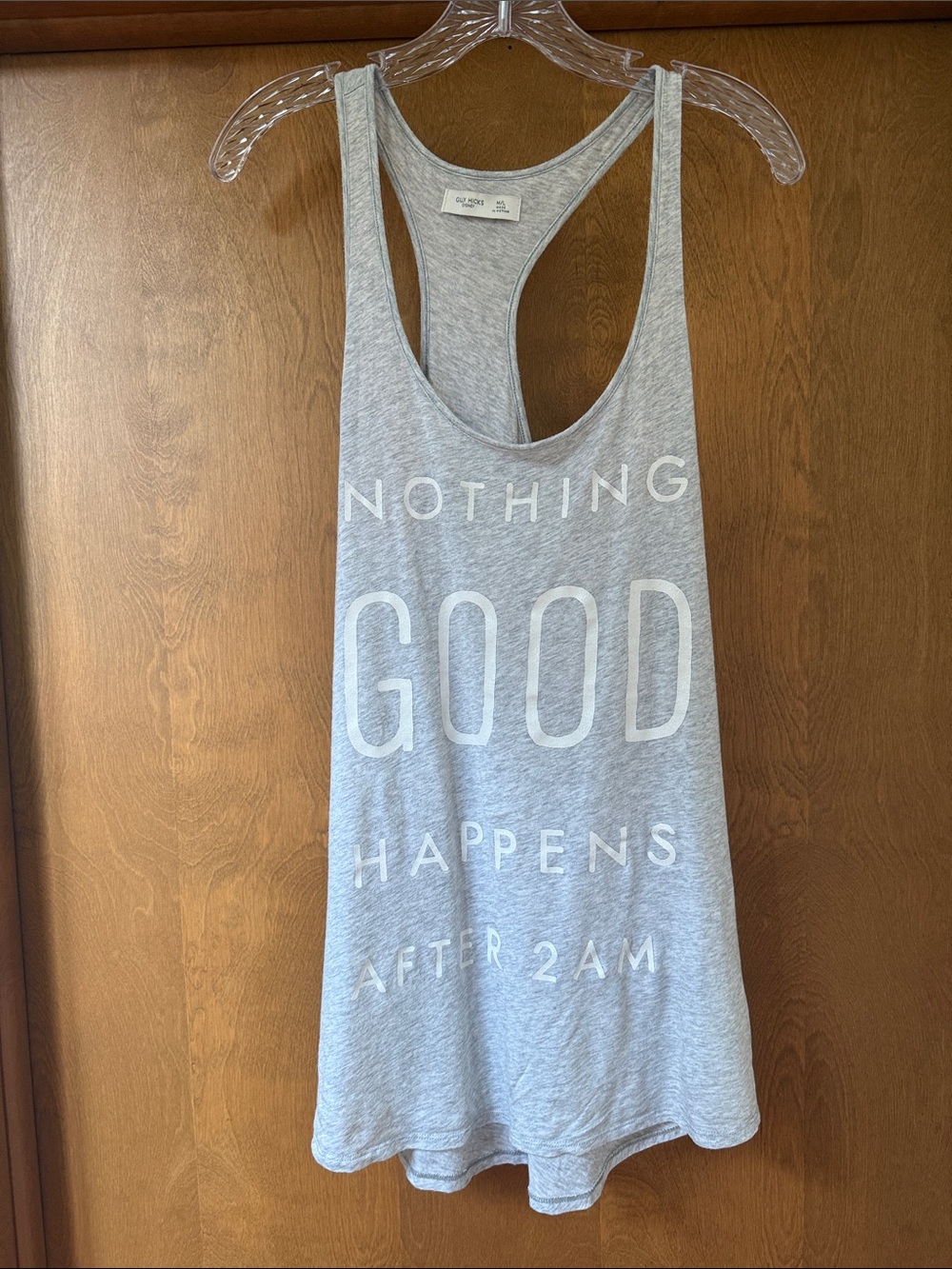Gilly Hicks Light Gray Racerback Tank